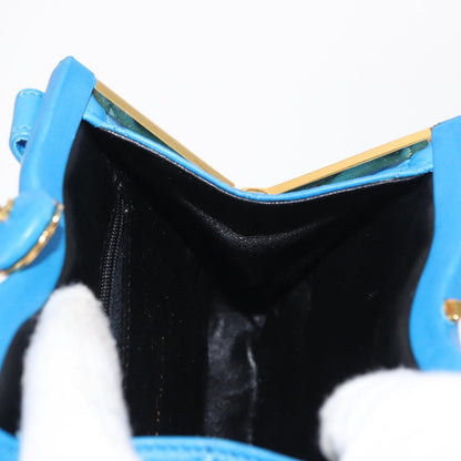 Chanel Vintage Diamond CC Tassel Waist Bag Quilted Lambskin, BLUE, LEATHER, Clutche & pouche