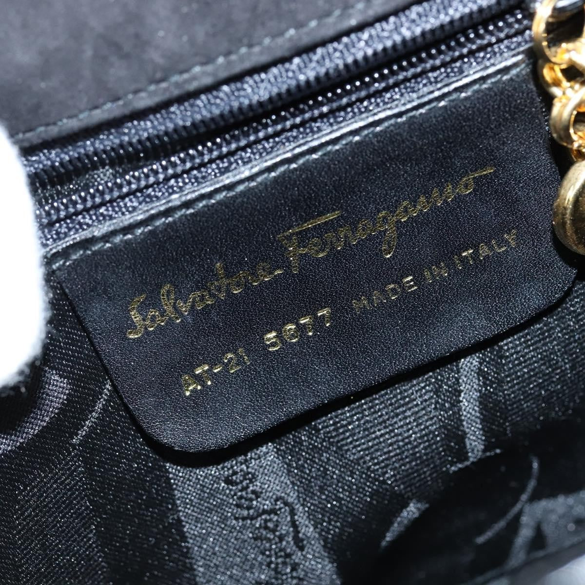 Salvatore Ferragamo Vala Handbag Patent leather, BLACK, PATENT_LEATHER, Handbag