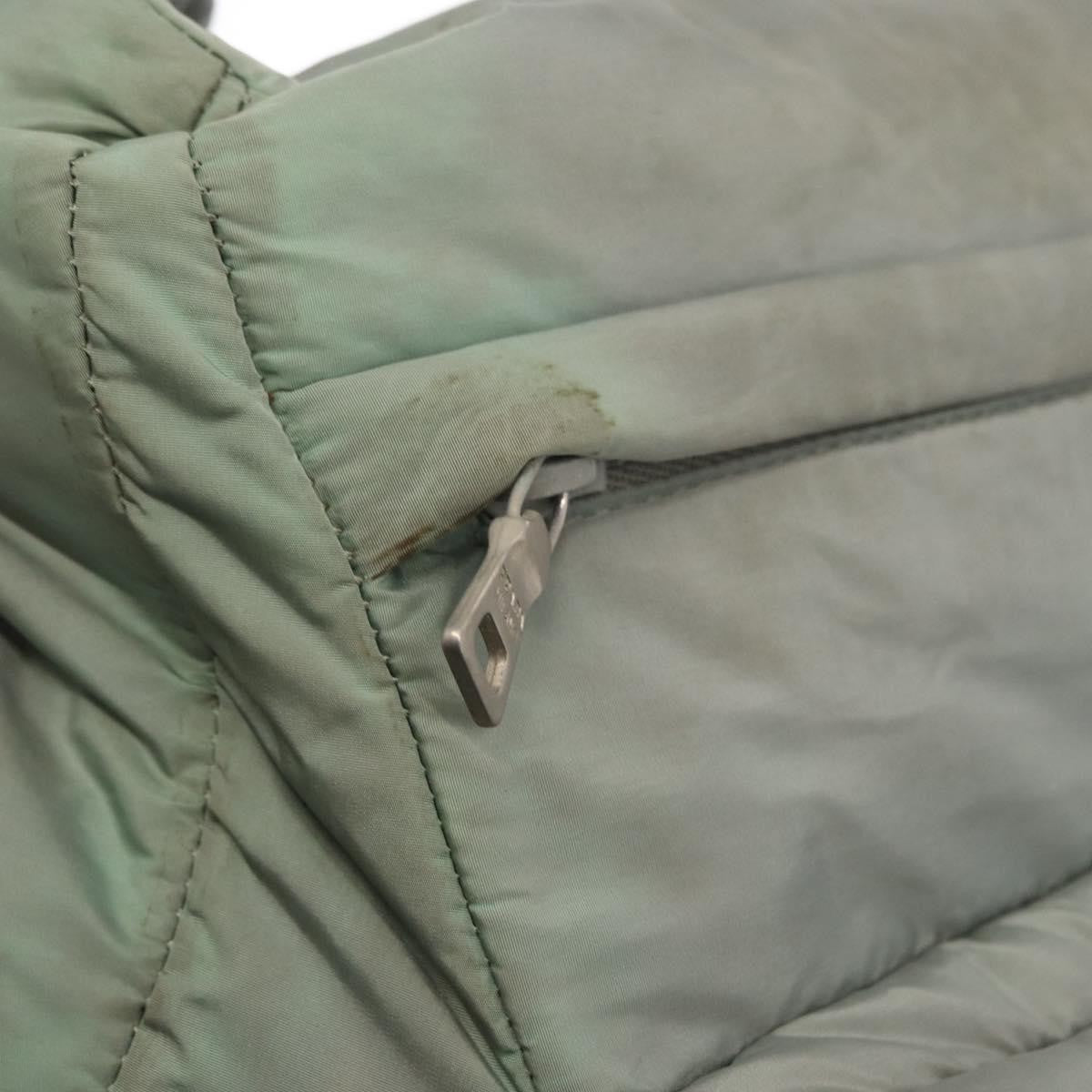 Prada Vintage Shoulder Bag Tessuto, GREEN, NYLON, Shoulder bag
