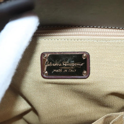 Salvatore Ferragamo Soft W Tote RAFFIA, BROWN, WOOD, Tote bag