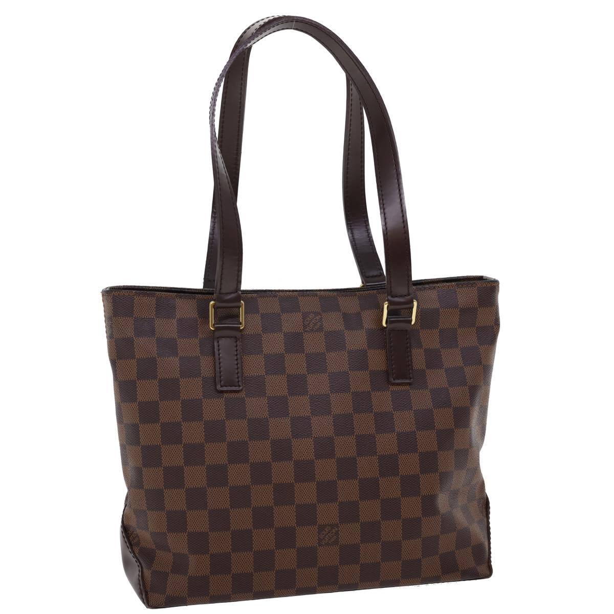 Louis Vuitton Cabas Piano Damier, BROWN, CANVAS, Tote bag