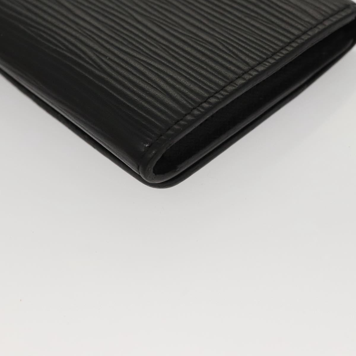 Louis Vuitton Envelope Business Card Holder Epi Leather, BLACK, LEATHER, Card Holders