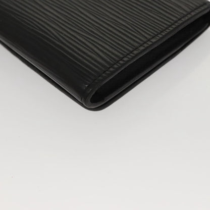Louis Vuitton Envelope Business Card Holder Epi Leather, BLACK, LEATHER, Card Holders