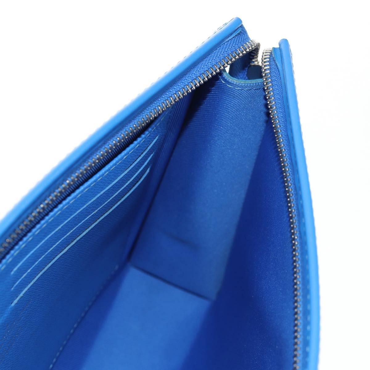 Louis Vuitton Pochette Voyage Limited Edition Monogram Clouds, BLUE, PVC, Clutche & pouche