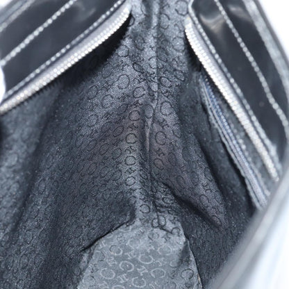 Celine Vintage Macadam Shopper Tote Venyl, BLACK, CANVAS, Tote bag