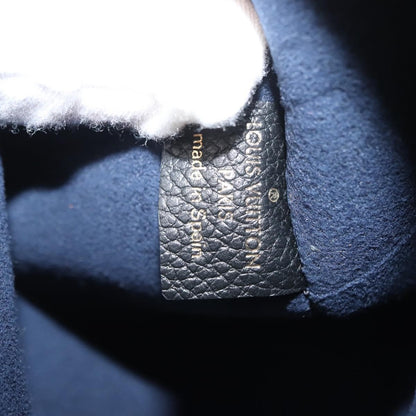 Louis Vuitton Neverfull Pochette Monogram Empreinte Giant, BLACK, LEATHER, Clutche & pouche