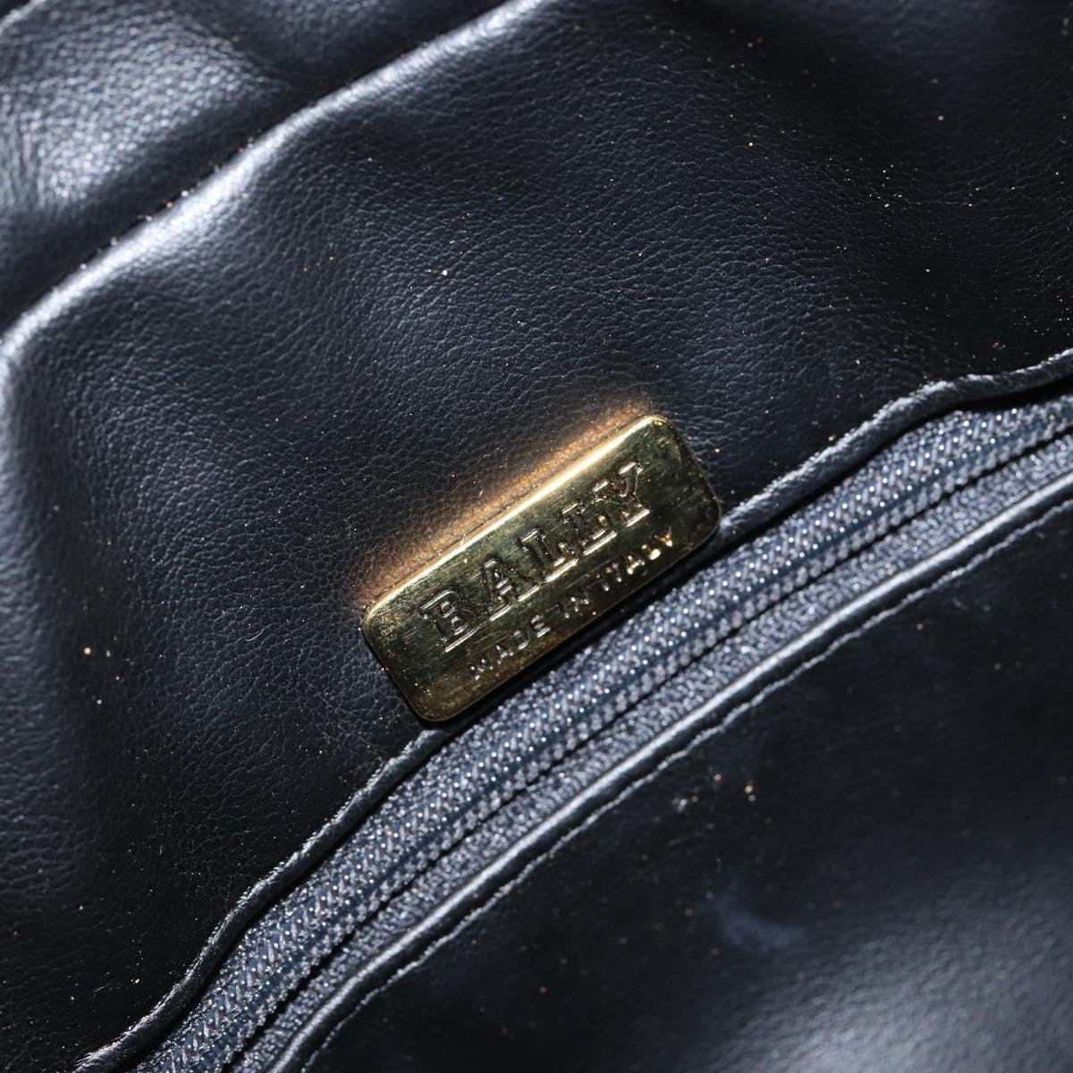 Bally Vintage Chain Shoulder Bag Quilted Leather, WHITE, LEATHER, Shoulder bag