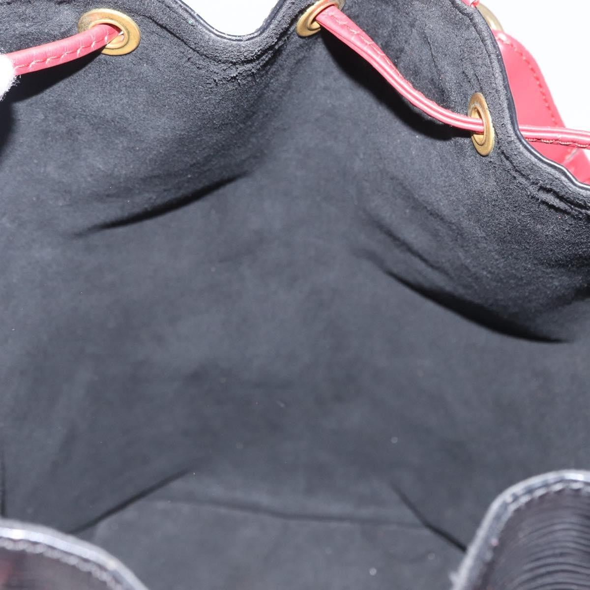 Louis Vuitton Bicolor Noe Handbag Epi Leather, BLACK, LEATHER, Shoulder bag