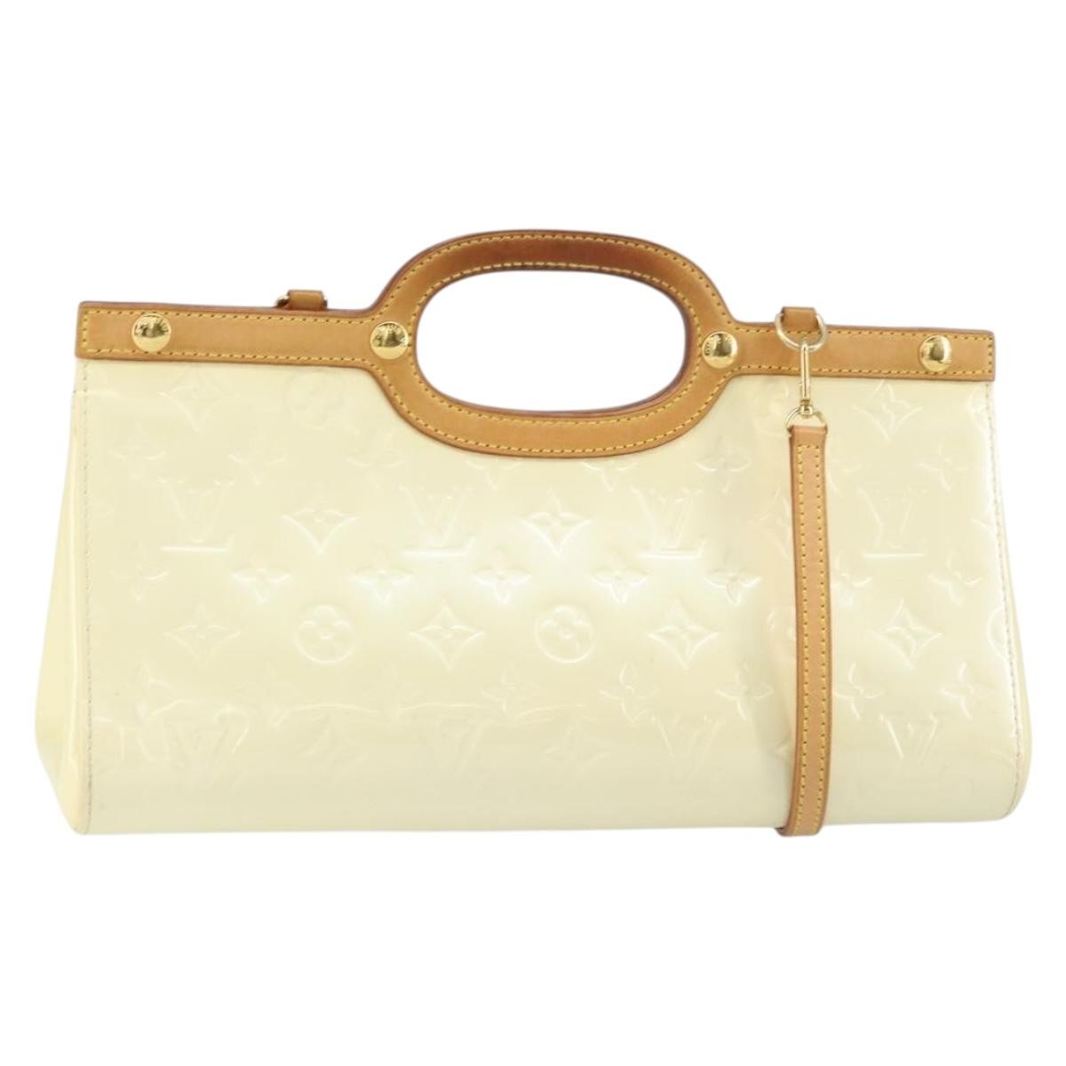 Louis Vuitton Roxbury Drive Handbag Monogram Vernis, BEIGE, PATENT_LEATHER, Handbag