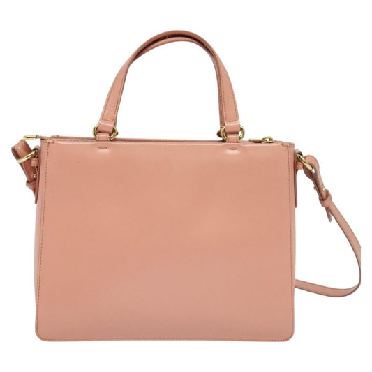 Salvatore Ferragamo Vala Shoulder Bag Leather, PINK, LEATHER, Shoulder bag