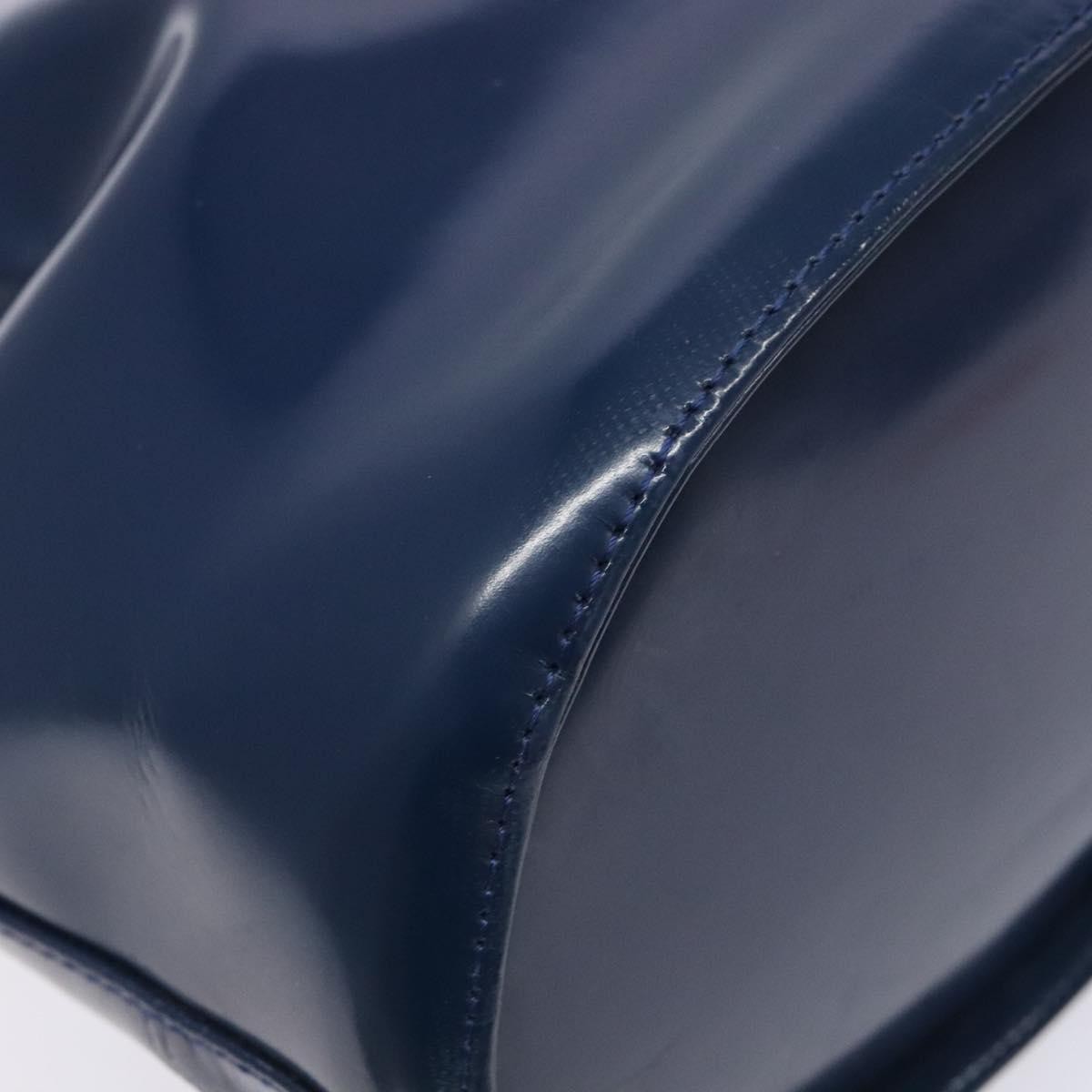 Salvatore Ferragamo Vintage Gancini Bucket Bag Patent leather, BLUE, PATENT_LEATHER, Shoulder bag