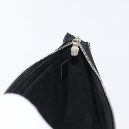 Louis Vuitton Pochette Accessoires NM Electric Epi Leather, BLACK, LEATHER, Clutche & pouche