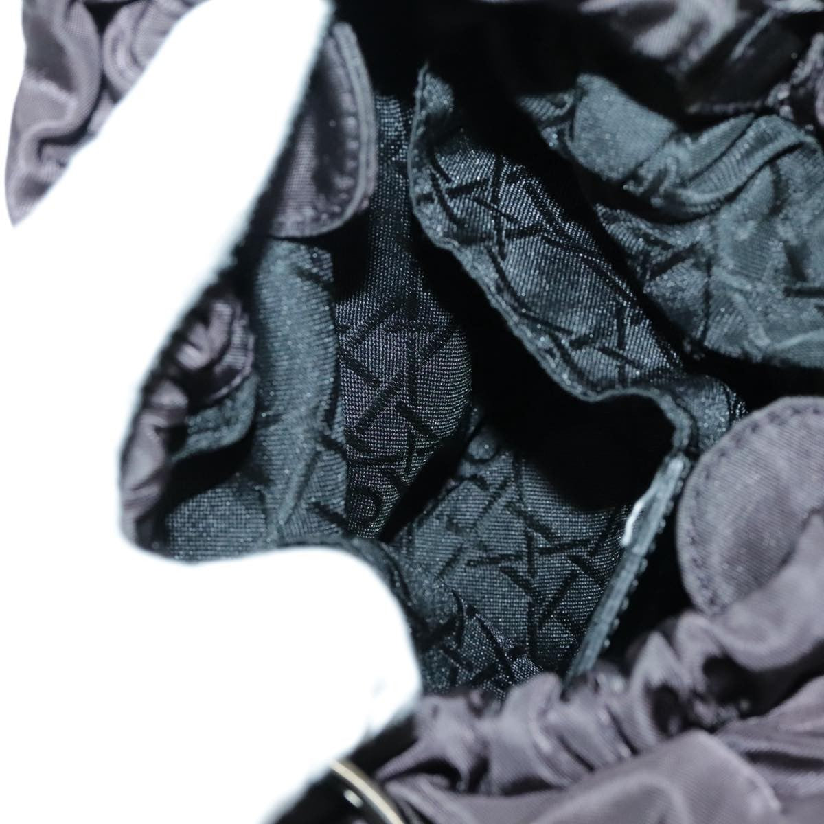 Christian Dior Saddle Zip Pouch Diorissimo Canvas, PURPLE, NYLON, Clutche & pouche