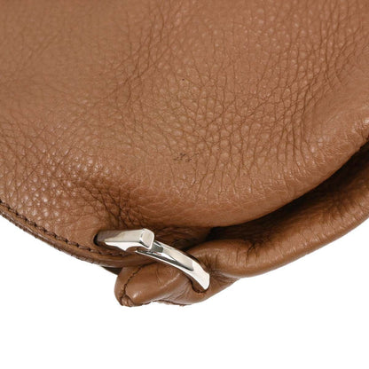 Salvatore Ferragamo Sofia Satchel Leather, BROWN, LEATHER, Handbag