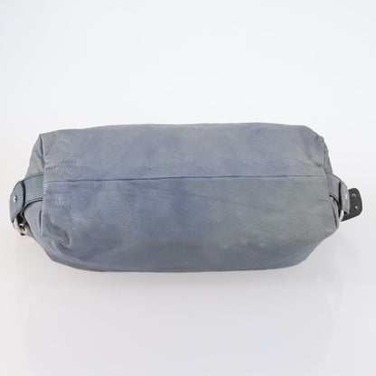 Gucci Bamboo Bar Shoulder Bag Leather, BLUE, LEATHER, Shoulder bag