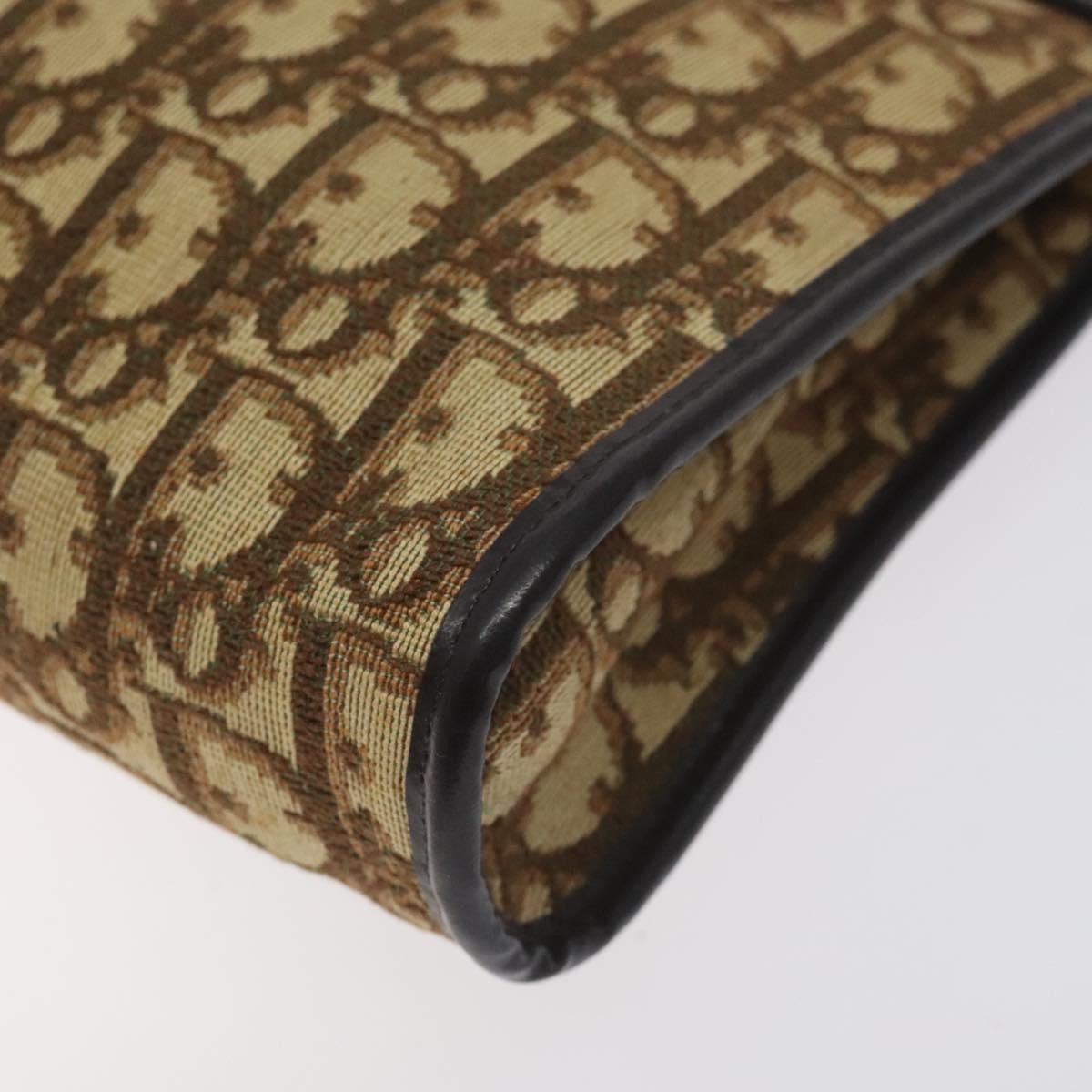 Christian Dior Vintage Trotter Shoulder Bag Canvas, BROWN, CANVAS, Shoulder bag