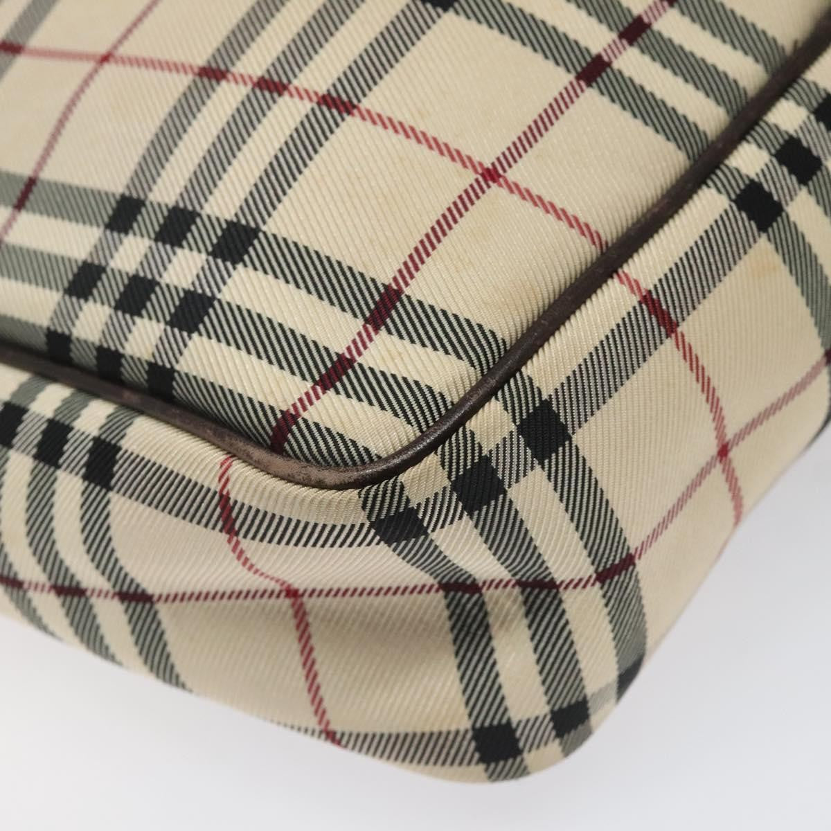 Burberry Nova check Shoulder bag Canvas, BEIGE, CANVAS, Shoulder bag