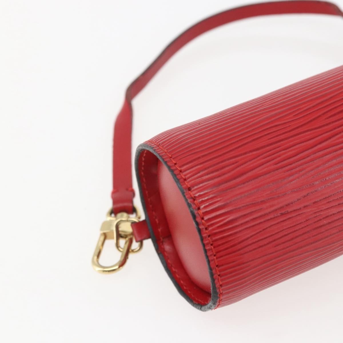 Louis Vuitton Soufflot Pochette Epi Leather, RED, LEATHER, Clutche & pouche
