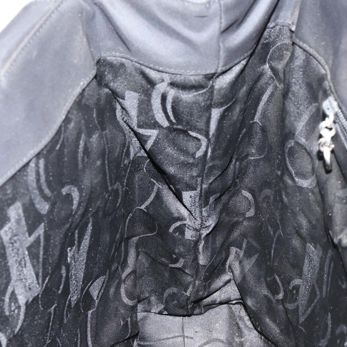 Salvatore Ferragamo Gancini Tote Nylon, BLACK, NYLON, Tote bag