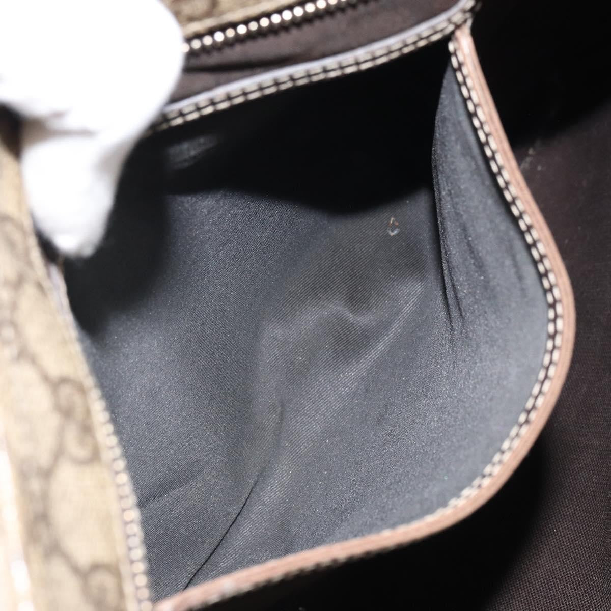 Gucci Zip Top Messenger Bag GG Coated Canvas, BEIGE, PVC, Shoulder bag