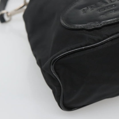 Prada Drawstring Pouch Tessuto, BLACK, NYLON, Clutche & pouche