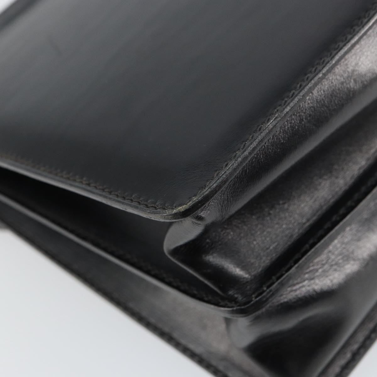 Gucci Vintage Handbag Leather, BLACK, LEATHER, Handbag