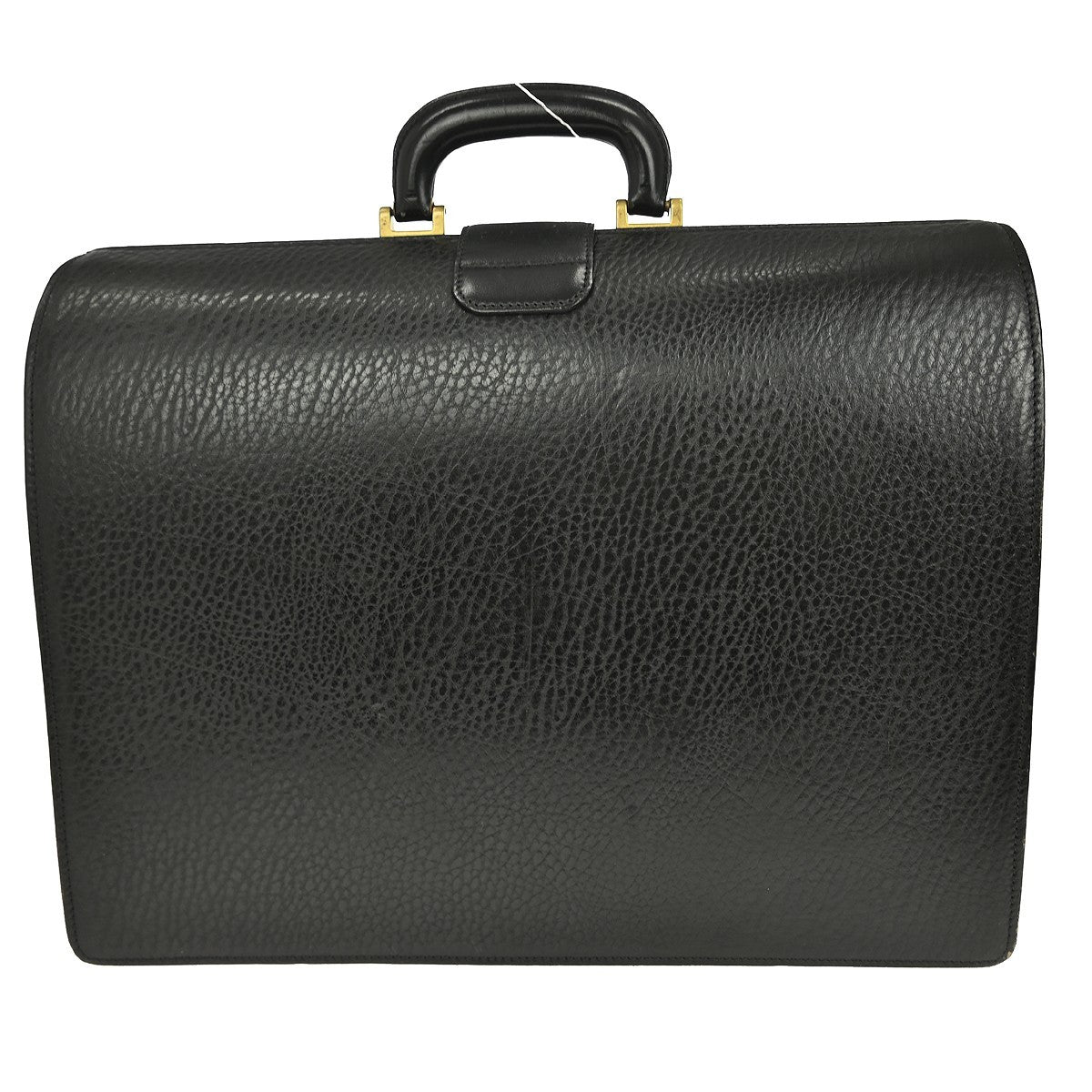 Burberry DK88 Doctor Bag Leather, BLACK, LEATHER, Handbag