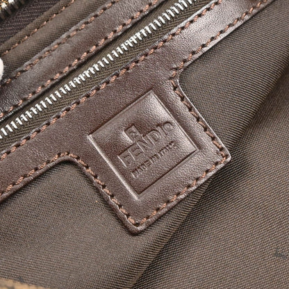 Fendi Baguette Pochette Zucca Canvas, BROWN, CANVAS, Shoulder bag