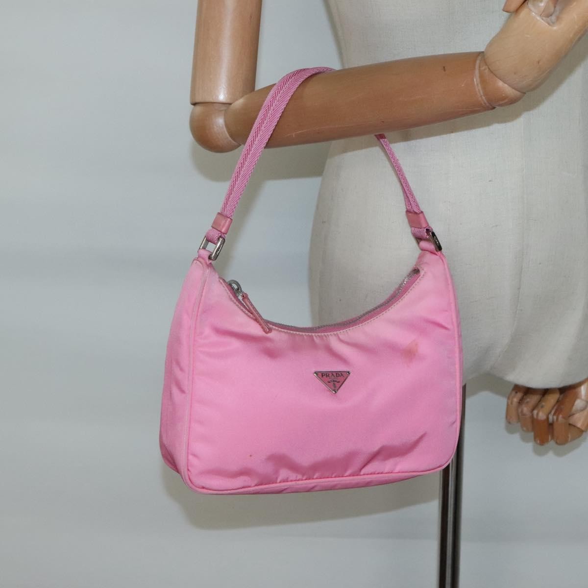 Prada Hobo Tessuto, PINK, NYLON, Clutche & pouche