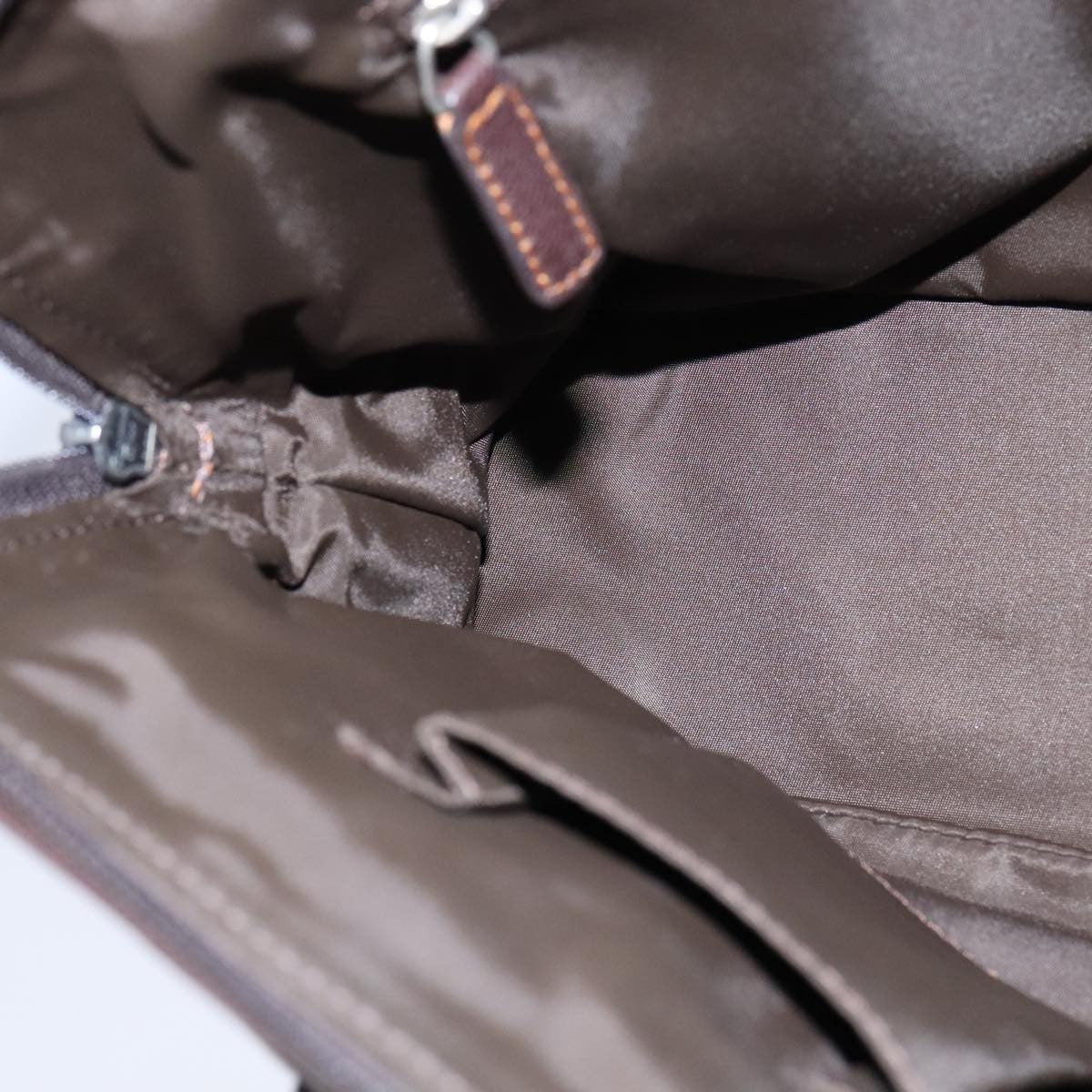 Christian Dior Vintage Trotter Handbag Canvas, BROWN, CANVAS, Handbag