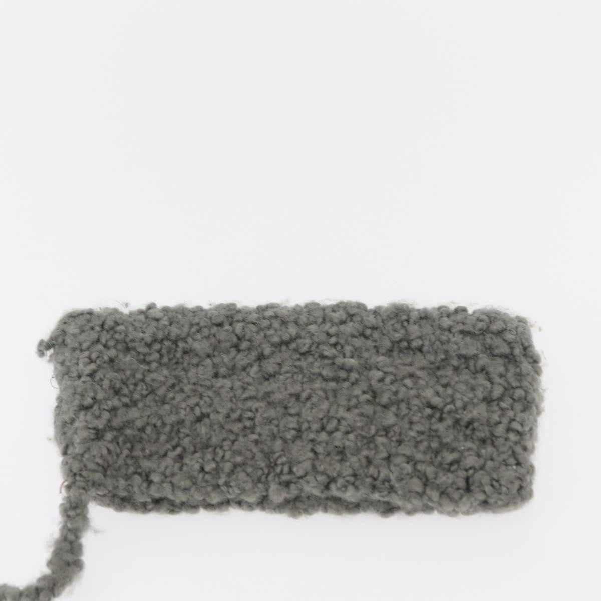 Salvatore Ferragamo Gancini handbag Wool, GRAY, WOOL, Handbag