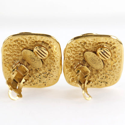Chanel Vintage CC Clip-On Earrings Metal, GOLD, GOLD_PLATED, Earrings