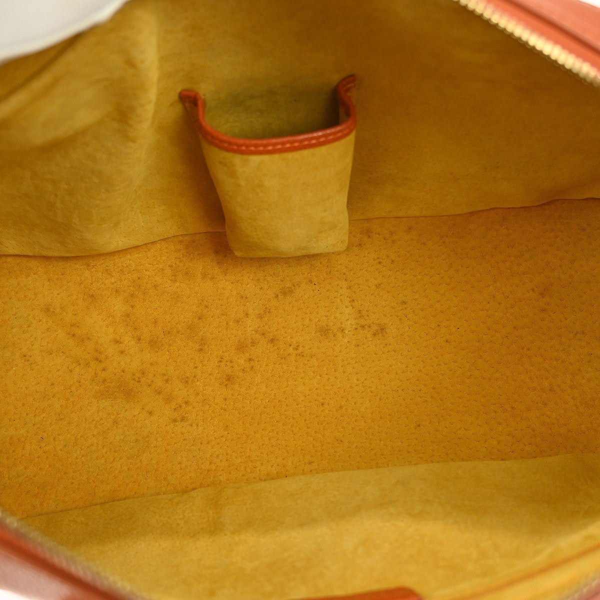 Bvlgari Handbag Leather, ORANGE, LEATHER, Handbag