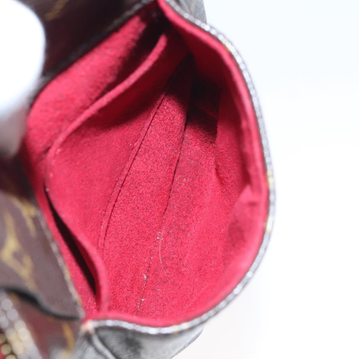 Louis Vuitton Partition Wristlet Clutch Monogram Canvas, BROWN, CANVAS, Clutche & pouche