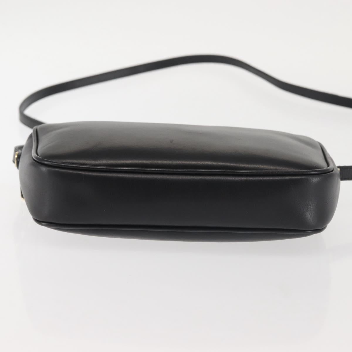 Salvatore Ferragamo Vala Shoulder Bag Leather, BLACK, LEATHER, Shoulder bag