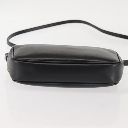 Salvatore Ferragamo Vala Shoulder Bag Leather, BLACK, LEATHER, Shoulder bag