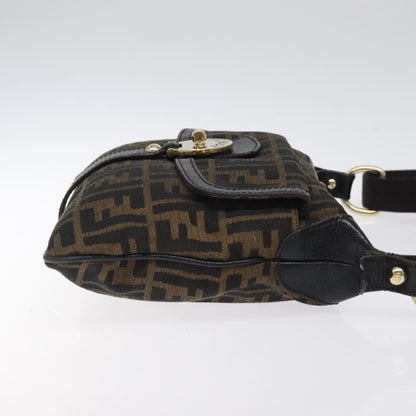 Fendi Chef Zip Crossbody Bag Zucca Canvas, BROWN, CANVAS, Crossbody bag