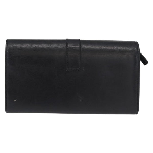 Saint Laurent Classic Y Flap Wallet Leather, BLACK, LEATHER, Wallets