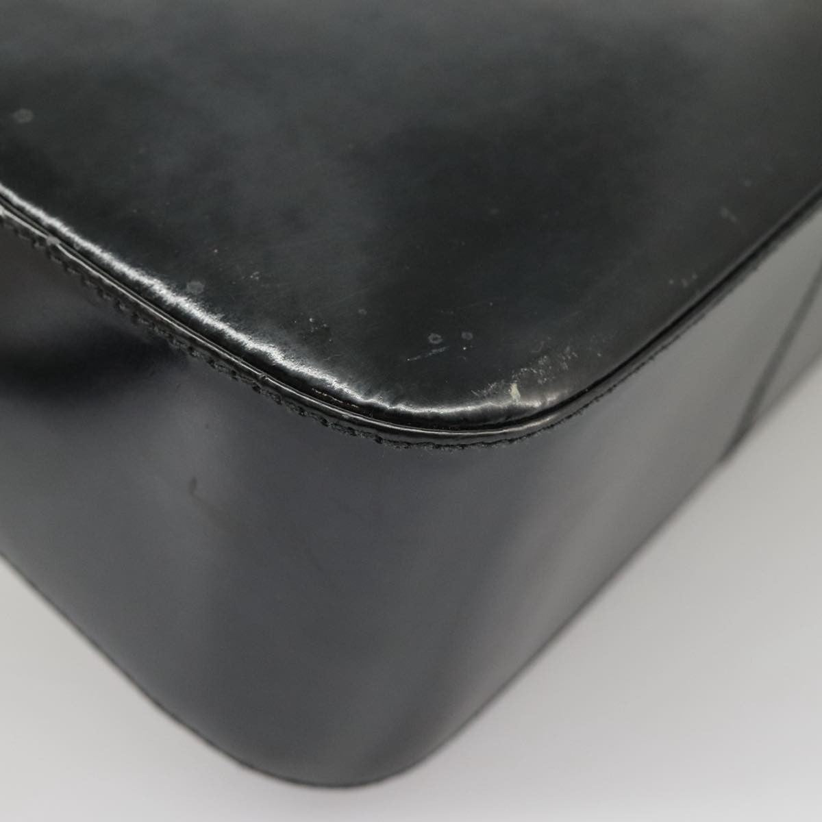 Salvatore Ferragamo Gancini handbag Leather, BLACK, LEATHER, Handbag