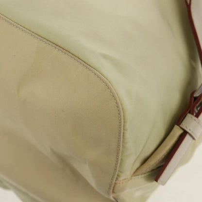 Prada Sac à dos Re-nylon nylon, BEIGE, NYLON, Backpack