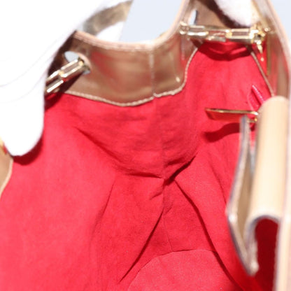 Salvatore Ferragamo Vintage Shoulder Bag Patent leather, BEIGE, PATENT_LEATHER, Shoulder bag