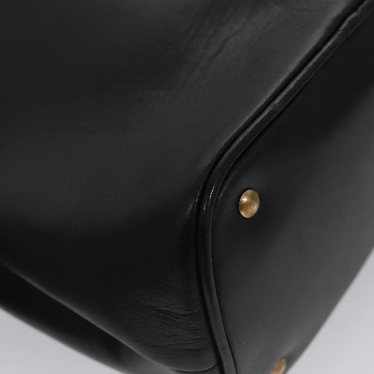 Celine Shoulder Bag Leather, BLACK, LEATHER, Shoulder bag