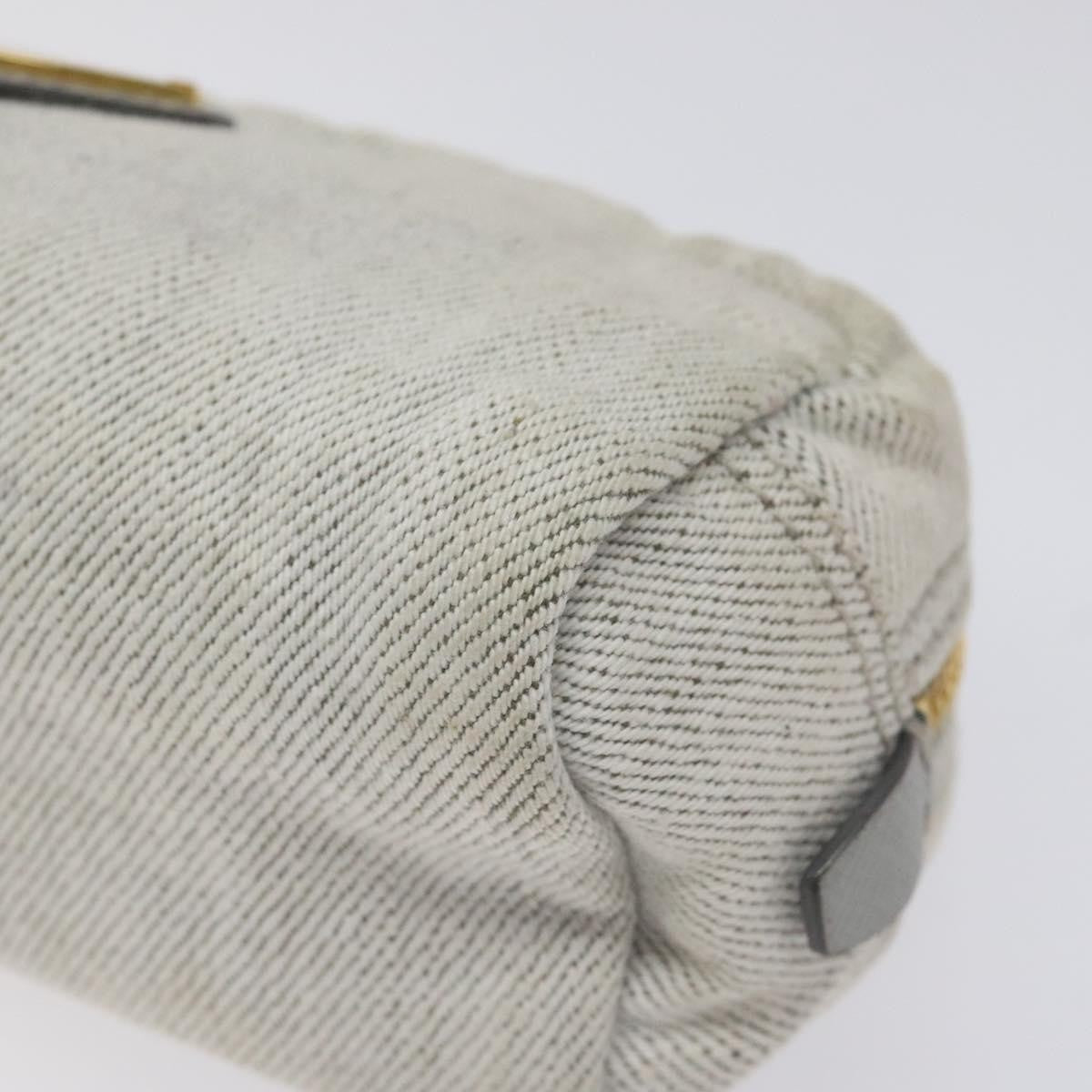 Prada Vintage Pouch Tessuto, GRAY, CANVAS, Clutche & pouche