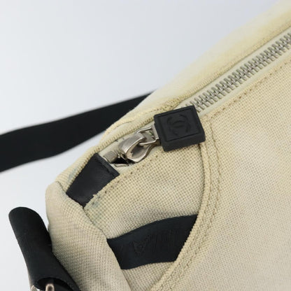 Chanel sports shoulder bag Coco mark, BEIGE, CANVAS, Shoulder bag