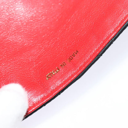 Chanel Chain Shoulder Bag Silk, BLACK, SATIN, Shoulder bag