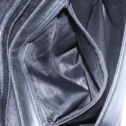 Celine Vintage Circle Logo Crossbody Bag Leather, BLACK, LEATHER, Crossbody bag