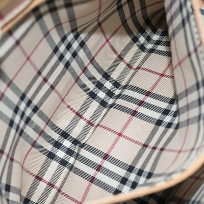 Burberry Vintage Shoulder Bag Leather, BEIGE, LEATHER, Shoulder bag