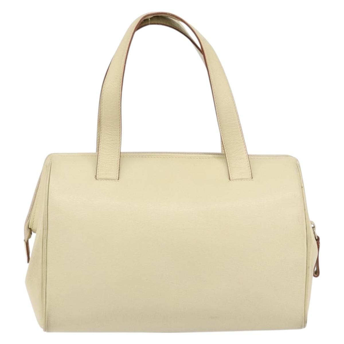 Prada Vintage Handbag Leather, BEIGE, LEATHER, Handbag