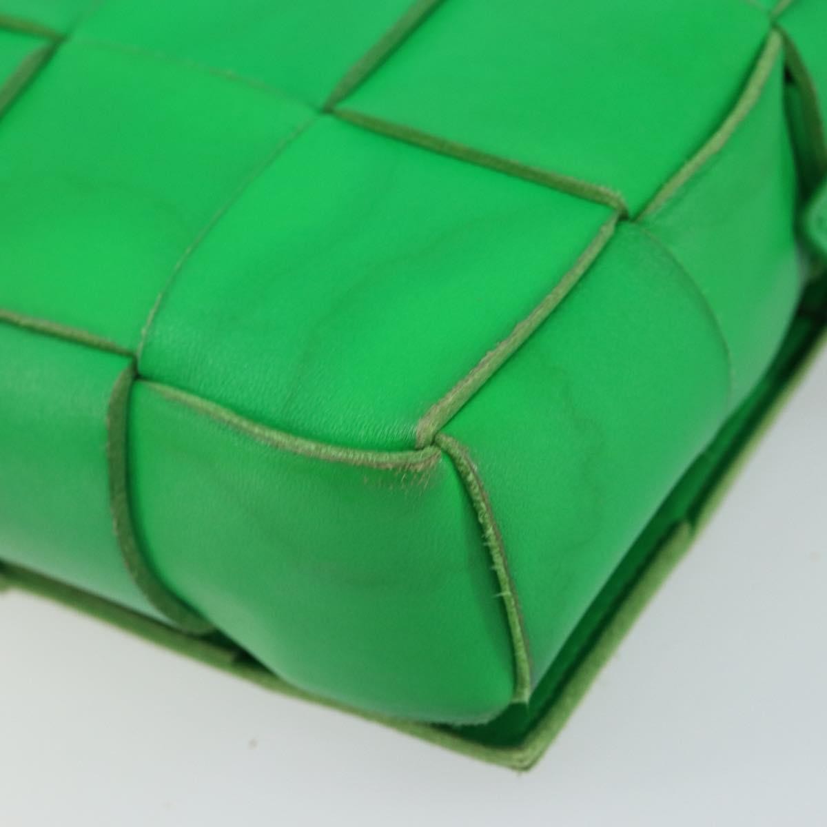 Bottega Veneta Cassette Crossbody Bag Maxi Intrecciato Leather, GREEN, LEATHER, Crossbody bag