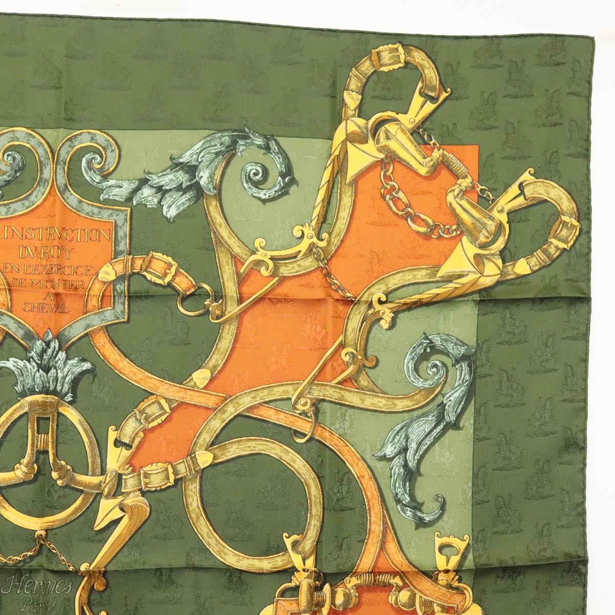 Hermes Carré 90 Silk multicolor, GREEN, SILK, Scarve & shawl